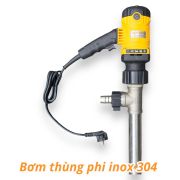 Bơm hóa chất thùng phi inox 1000W